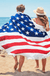 Honana WX-93 Bohemian Tapestry the American Flag Beach Towels Yoga Mat Camping Mattress Bikini Cover
