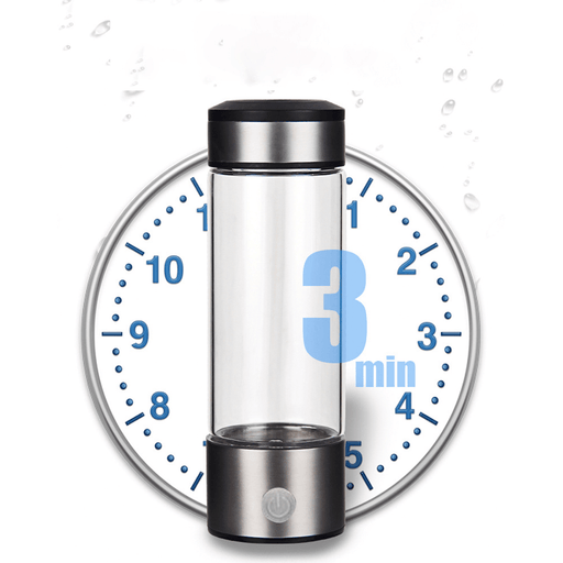 400Ml Water Filter Bottle Hydrogen Generator Water Cup Reusable Smart 3 Minutes Electrolys Water Purification Ionizer