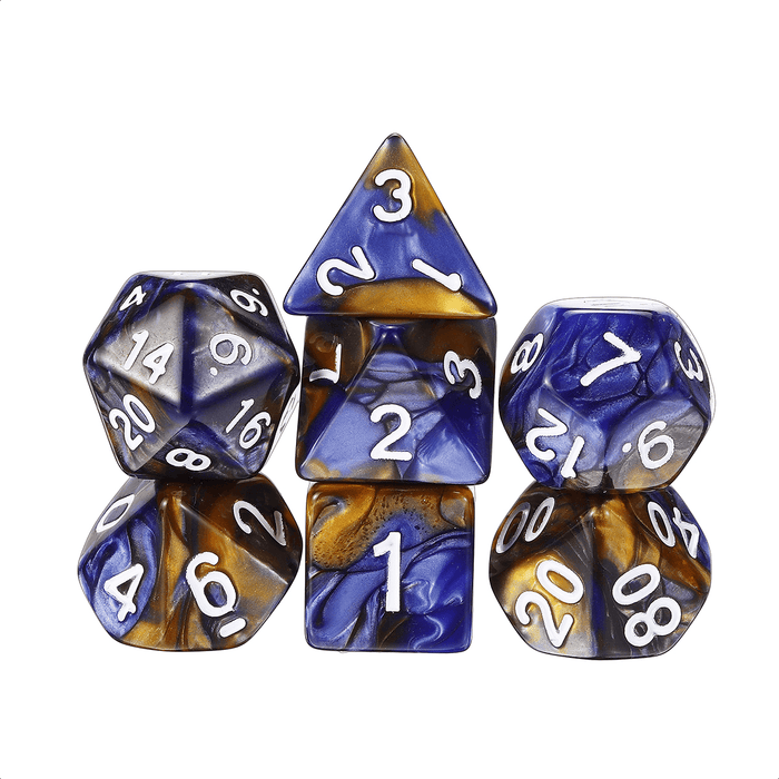 35PCS Metal Polyhedral Dices Set for Dungeons & Dragons Dice Desktop RPG Game