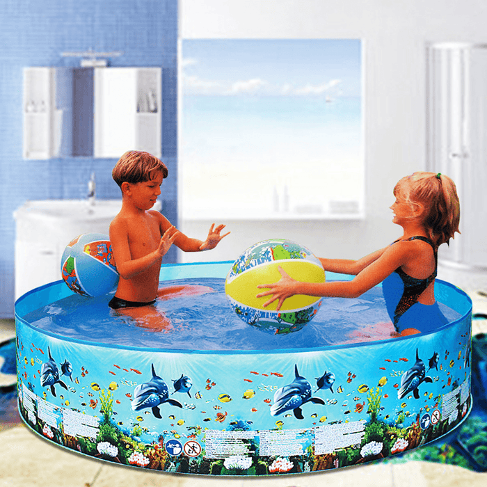 Large Size Kids Inflatable Pool Children'S Home Use Paddling Pool round Swimming Pool Baby Summer Water Toys