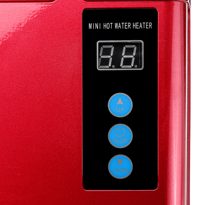 4000W LCD Mini Electric Tankless Hot Water Heater Instant Heating for Bathroom Kitchen Washing