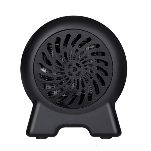 500W Mini Space Fan Heater Portable Electric Wall-Outlet Heated Fan Furnace Warmer