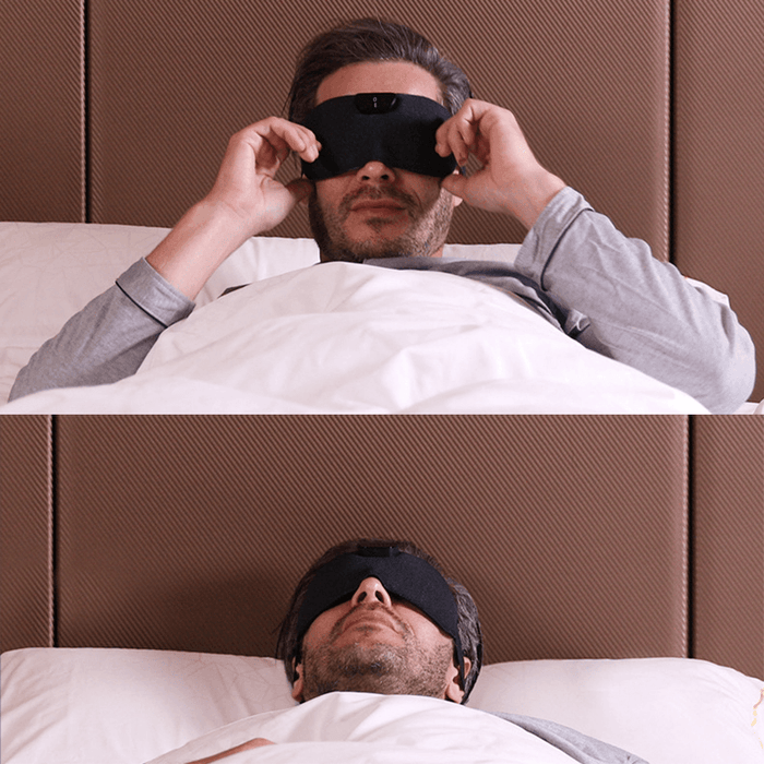 Intelligent USB Rechargeable Anti-Snoring Eye Mask Outdoor Portable Traveling Snore-Ceasing Equipment Sleeping Eyeshade