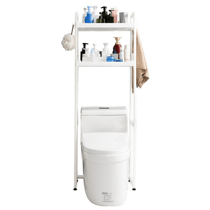 1/2/3 Tier over Toilet Storage Rack Bathroom Space Saver Towel PP Home Organizer