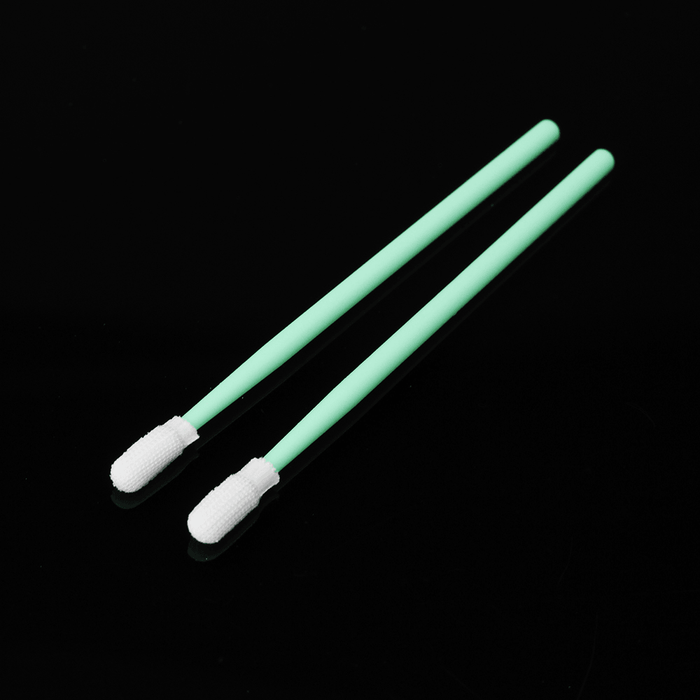 100Pcs Polyester Swab Sticks Microfiber Cleaning Head Swab for Solvent Printer Optical Equipment