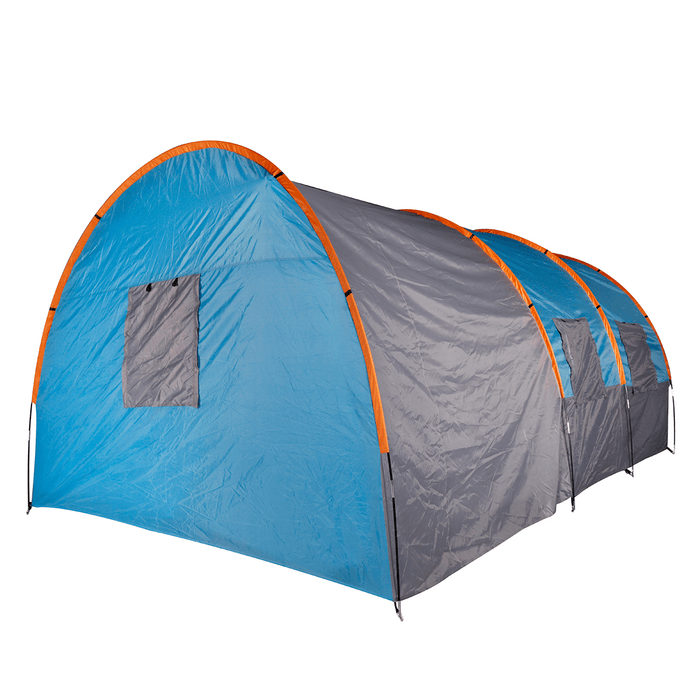 8-10 Person Family Camping Tent Waterproof Tunnel Double Shelter Anti-Uv Sunshade Canopy Outdoor Hiking