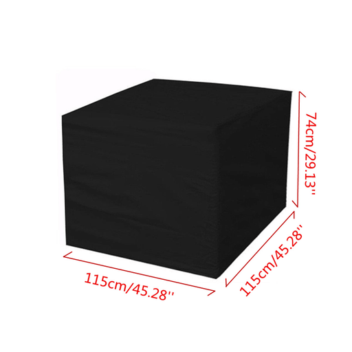 Ipree® 115X115X74Cm Outdoor Garden Yard Patio Waterproof Cube Table Furniture Cover Rain Protection