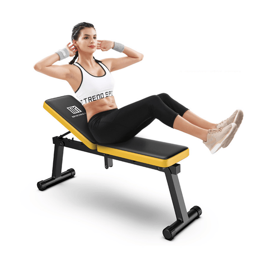 MIKING Folding Dumbbell Bench Multifunctional Sit up Abdominal Bench Soft Home Gym Exercise Fitness Stool