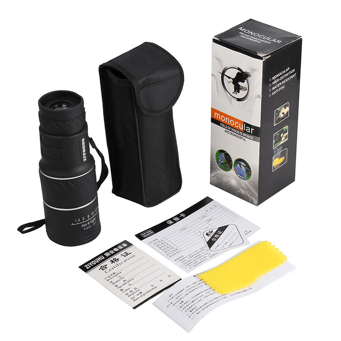 ZIYOUHU 16X52 HD Optic Mini Monocular Waterproof Phone Telescope Camping Travel