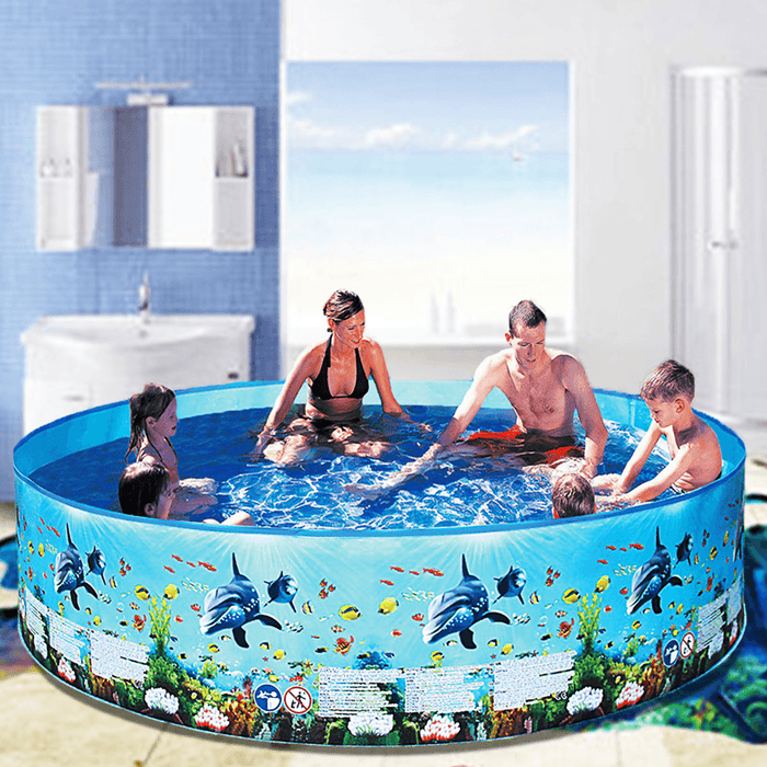 Large Size Kids Inflatable Pool Children'S Home Use Paddling Pool round Swimming Pool Baby Summer Water Toys