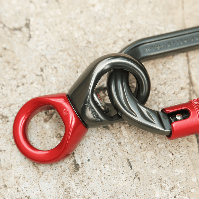 XINDA 30KN Outdoor Universal Ring High Quality Aluminum Swing Swivel for Anchoring Yoga Climbing