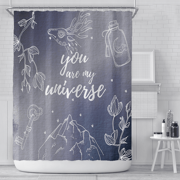 180X180Cm Waterproof Shower Curtain Star Shower Curtain Digital Printing Polyester Shower Curtain for Bathroom Decor