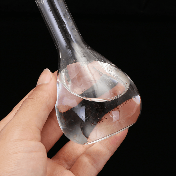 100Ml Clear Glass Volumetric Flask W/ Glass Stopper Lab Chemistry Glassware