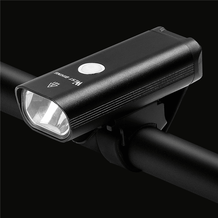 WEST BIKING 2200Mah 400Lm Bike Light Rainproof USB Rechargeable LED MTB Front Lamp Headlight Aluminum Alloy Ultralight Bike Flashlight