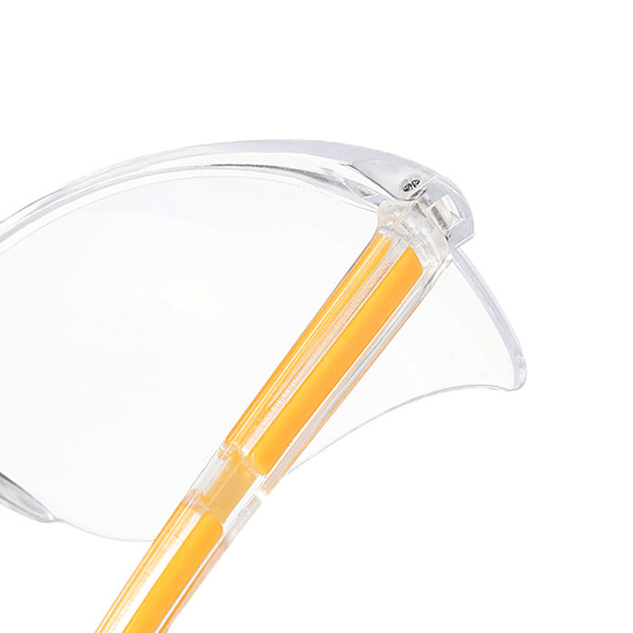 Anti-Uv PC Protective Glasses Goggles Yellow Legs Protection for Lab