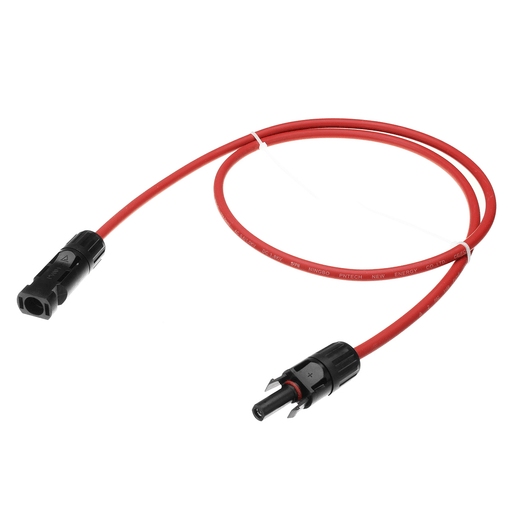 12 AWG 1 Meter Solar Panel Extension Cable Wire Black/Red with MC4 Connectors