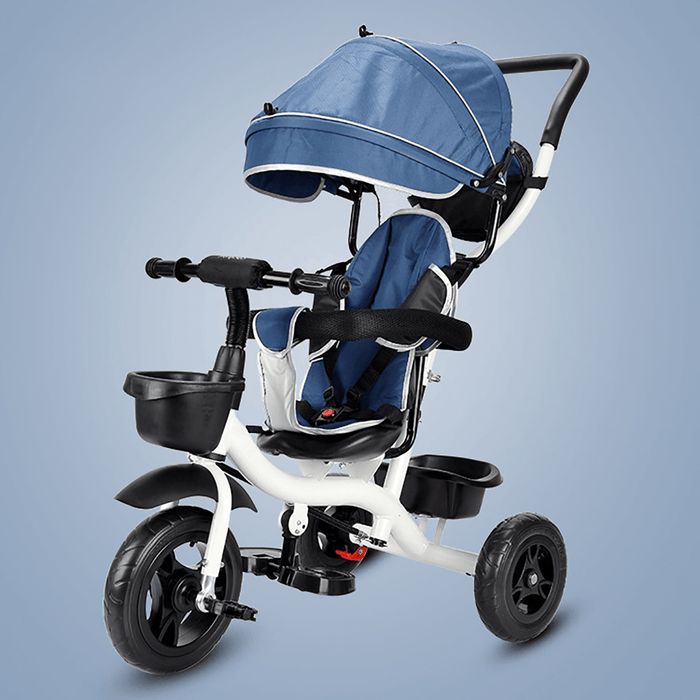 3 in 1 Baby Stroller Pushchair 3 Wheels Kids Tricycle Children Balance Bike 94-105Cm Handle Adjustable for 6-36 Months Children