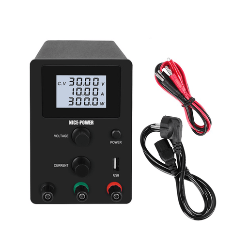 NICE-POWER R-SPS3010D LCD Screen 30V 10A Adjustable Switching DC Lab Bench Power Supply Digital Regulated Modul Laboratory 110V/220V Current Stabilizer