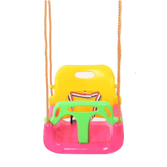 3-IN-1 Outdoor High Back Toddler Baby Swing Set Children Full Bucket Seat Swing for outside Playground Park