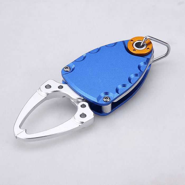 ZANLURE Space Aluminum Mini Fish Controller Outdoor Portable Fishing Pliers Fishing Trap Fishing Tools-Sliver/Black/Blue