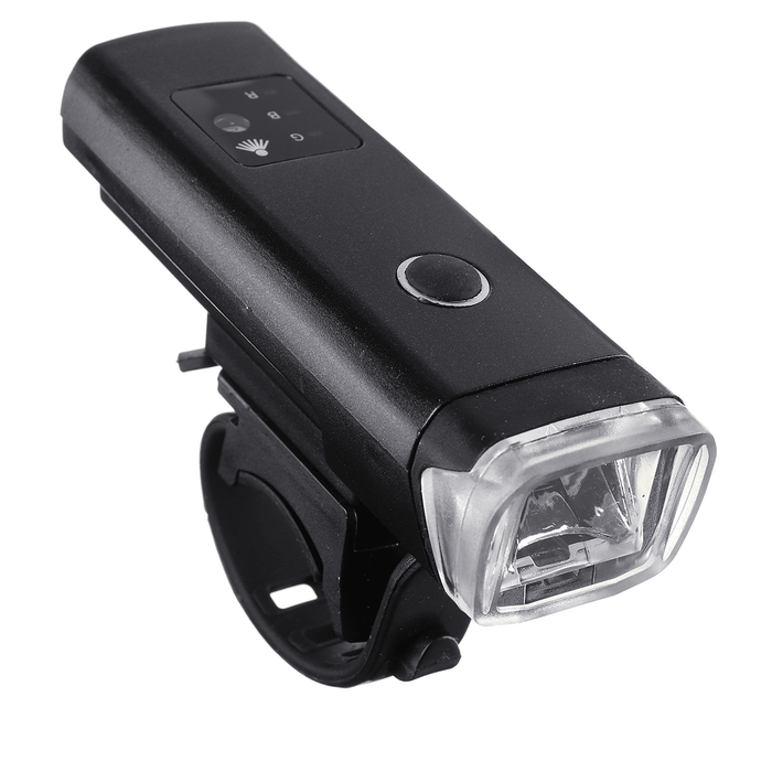 BIKIGHT 350Lm 1200Mah Touch Light-Sensitive LED USB Charging Bike Lights Set Bicycle Headlight with Taillight