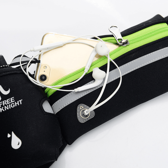 Free Knight Sports Reflective Waist Bag Bottle Pouch Iphone 7 plus Holder with Earphone Hole