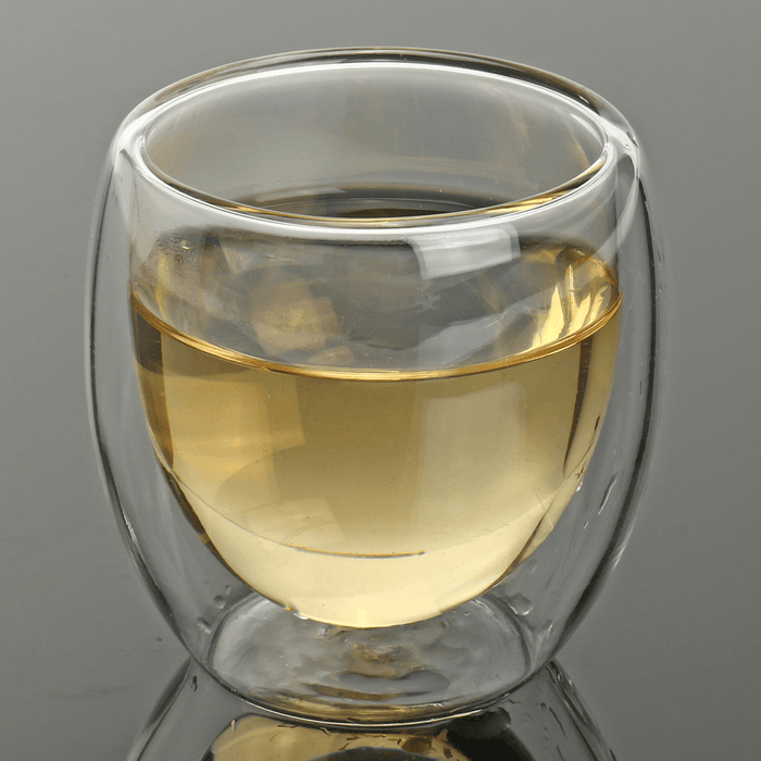 80Ml Clear Glass Double Wall Mug Cup Insulated Thermal Office Tea Drinking Tea Container