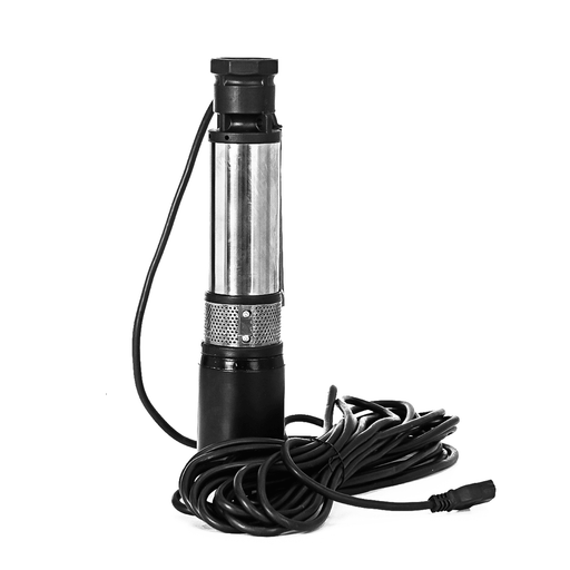 12V/24V/48V Solar DC Submersible Deep Well Pump 10 Metre Cable for Battery Car Agricultural Irrigation Water Pump