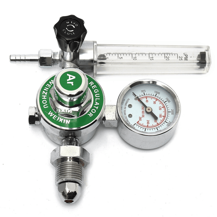 Argon CO2 Gas Mig Tig Flow Meter Welding Weld Regulators Gauge Welder Cga580 Fits