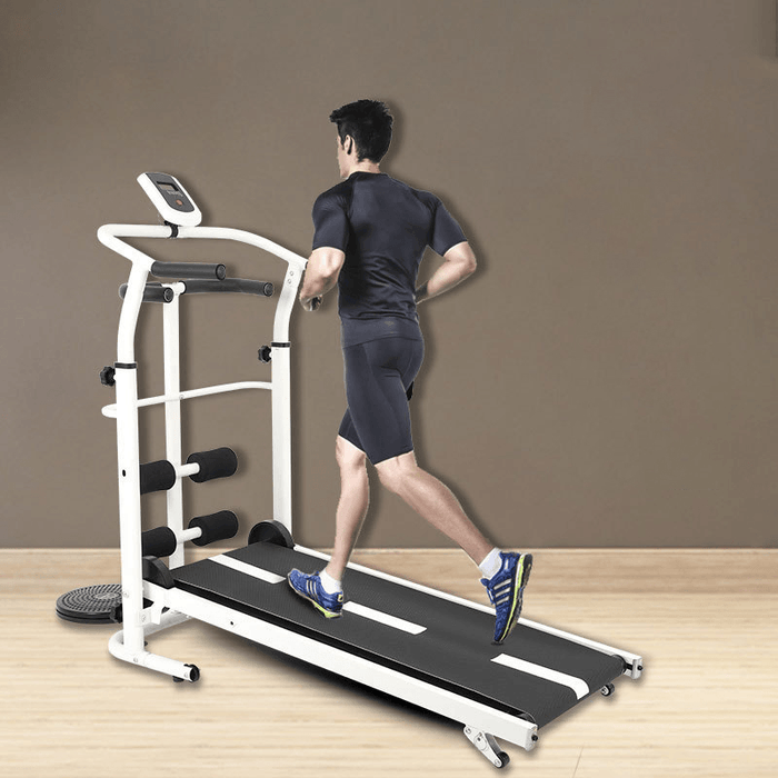 KALOAD Multifunctional Folding Treadmill Home Walking Machine Sit-Ups Resistance Band Fitness Training Max Load 150Kg