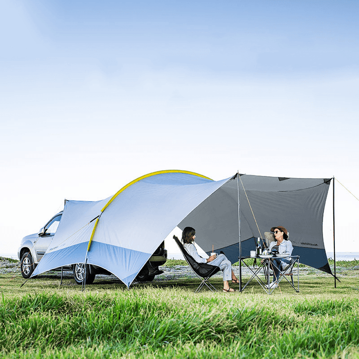 Naturehike Camping Canopy Tarp Shelter Set 150D Oxford Cloth Folding Waterproof Windproof Uv-Proof Family Tent Curtains Awning Outdoor Travel