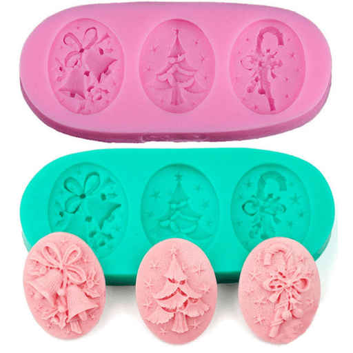 Christmas Tree Silicone Fondant Cake Mold Soap Chocolate Candy Decorating Mould