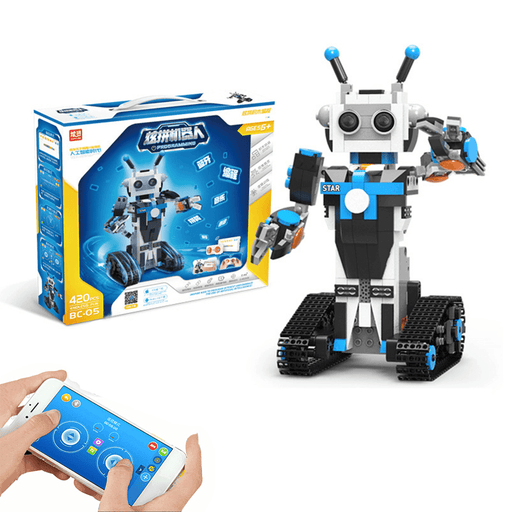 420/448Pcs DIY Building Block Technology Intelligent Programmable Robot Toy App/Remote Control Children Robot Toy STEM Learning Kit Kids Gifts