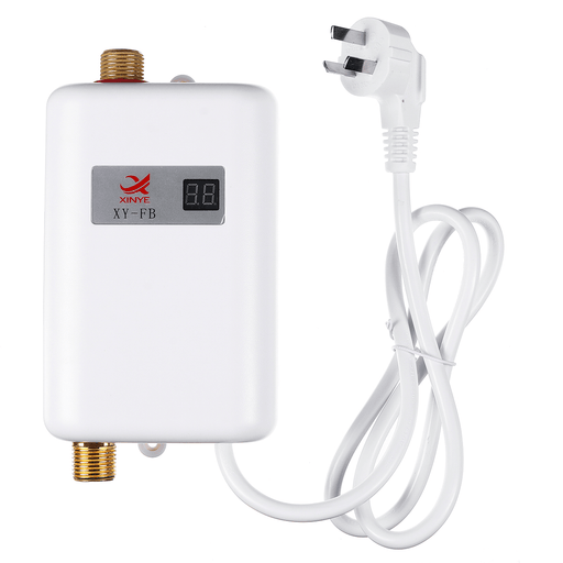 220-240V 3.4KW Mini Electric Tankless Instant Hot Water Heater for Bathroom Kitchen Washing