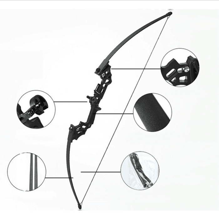 Archery Straight Bow Release 30-40Lbs Takedown Target Game Outdoor Hunting Shooting Tool