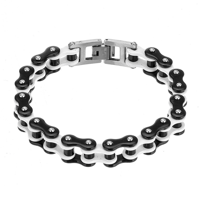 Men Stainless Steel Bracelet Bangle Motorcycle Bike Link Chain Jewelry Gifts