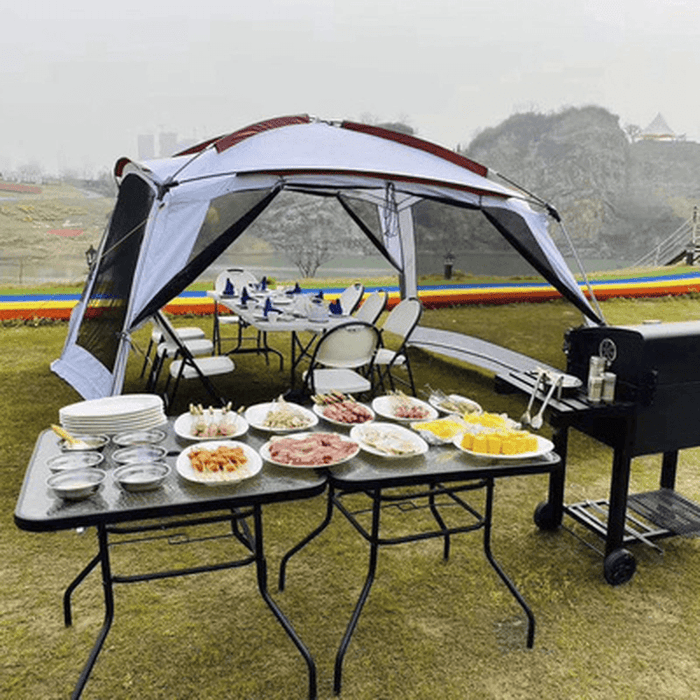 360*360*220Cm Ultralight Large Canopy Windproof Waterproof Sun Shelter Outdoor 6-10 Person