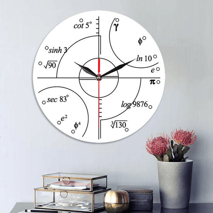 Emoyo ECY063 Creative Mathematics Wall Clock 3D Wall Clock for Home Office Decorations A