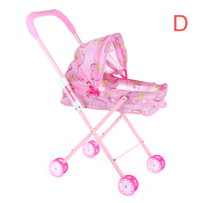 Baby Doll Stroller Folding Doll Trolley Children Walker Toys