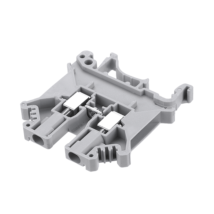 50Pcs UK2.5B/UK3N/UK5N Guide Rail Terminal Block 0.2-2.5M㎡ 32A 800V Connector Terminal