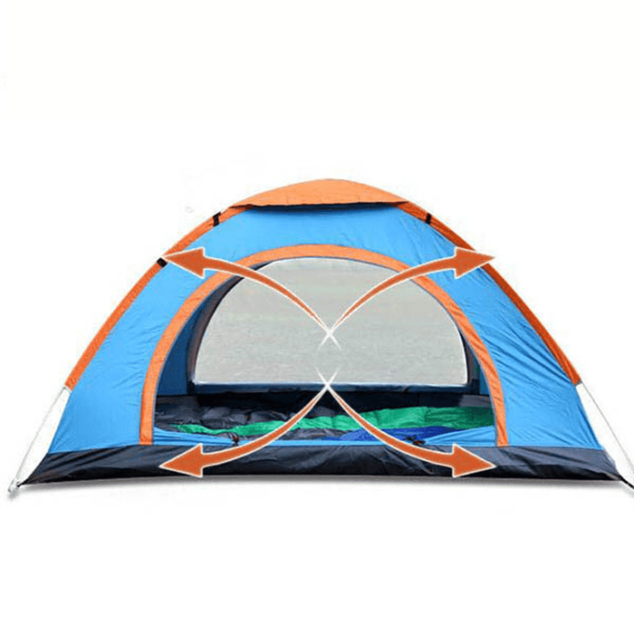 Outdoor Double 2 Persons Camping Tent Automatic Single Layer Beach Sunshade Canopy