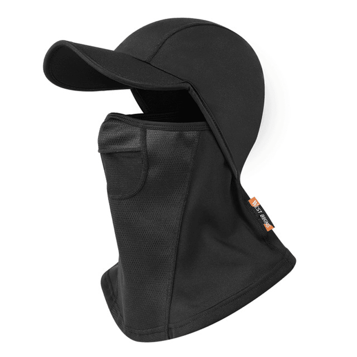 WEST BIKING Winter Cycling Mask Fleece Head Cover Full Face Warm Windproof Neck Cover for Winter Sport