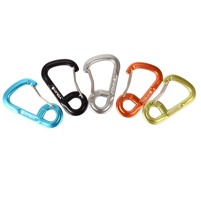 XINDA Aluminum Carabiner Keychain Outdoor Snap Clip Lock Hanging Bucle