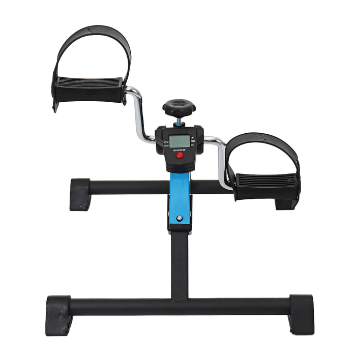 Home Indoor Fitness Bike Anti-Slip Pedal LCD Display Bike Leg Arm Exercise Mini Leg Rehabilitation Cycling Exercise Tools