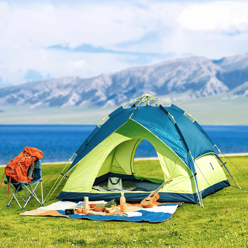 ZENPH 3-4 People Automatic Tent Waterproof PU 1000Mm Canopy Sunshade Outdoor Camping From