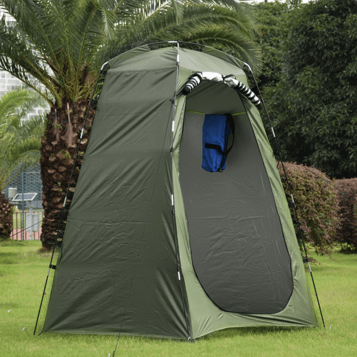 Portable Instant Tent with Zipper Door Camping Shower Toilet Outdoor Dressing Changing Fishing House