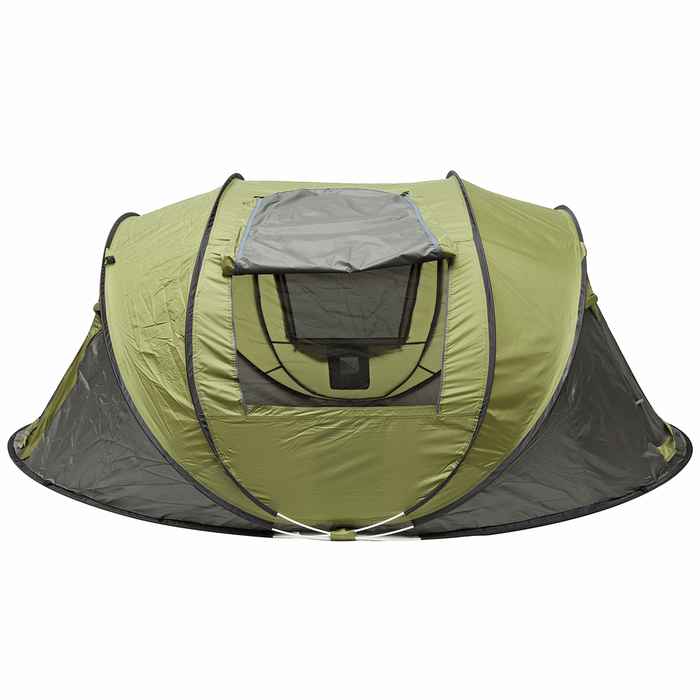 5-8 Person Automatic Camping Tent Windproof Waterproof 2 Large Mesh Windows Family Tent Sunshade Canopy for All Seasons