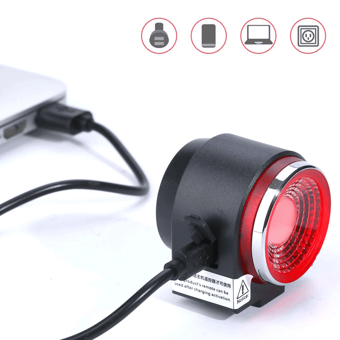 A8 3-Modes Bicycle Rear Light Cycling LED Taillight Personal Security with anti Thief Alarm Remote Control MTB Road Bike Tail Waterproof Light