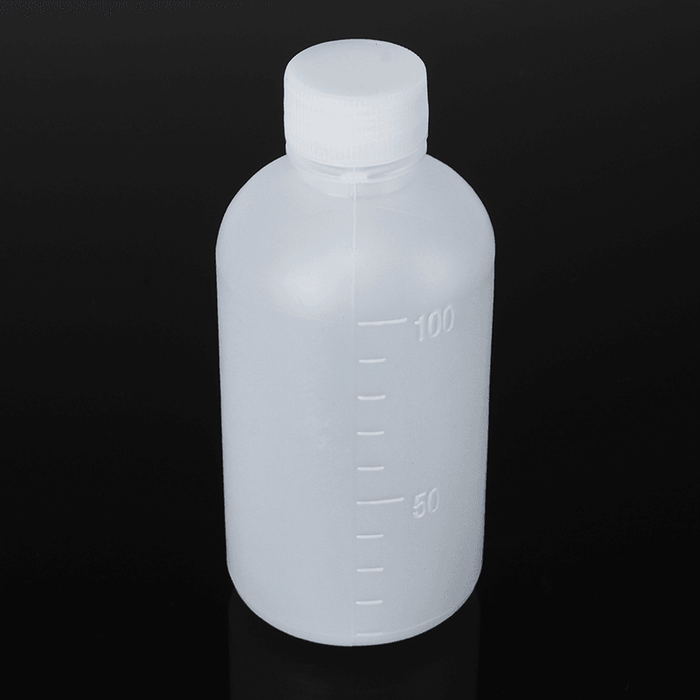 100Ml Empty Plastic Sample Reagent Liquid Storage Bottle Graduated Small Mouth Laboratory Container