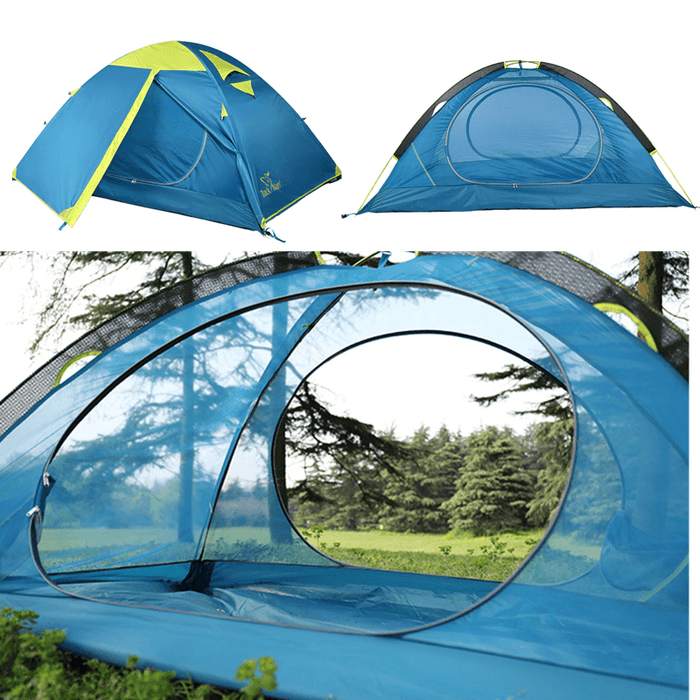 Trackman TM1218 Outdoor 2 Person Camping Tent Double Layers 82.6X55X43.3Inch 3 Season Hiking Tents